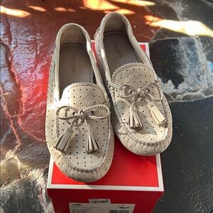 Coach Nadia Perf Nubuck( Grey Birch) Size 9.5 with lots of wear left